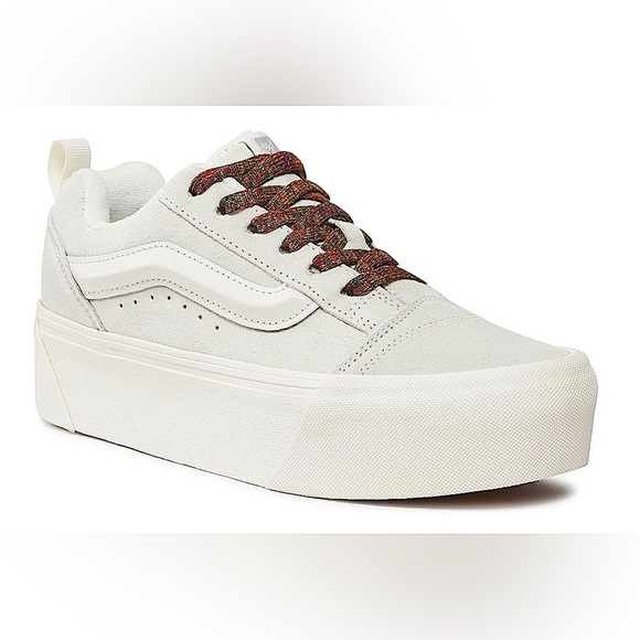 Vans Shoes - Vans Old Skool Chunky Platform White Sneakers Double Lace NEW NWT